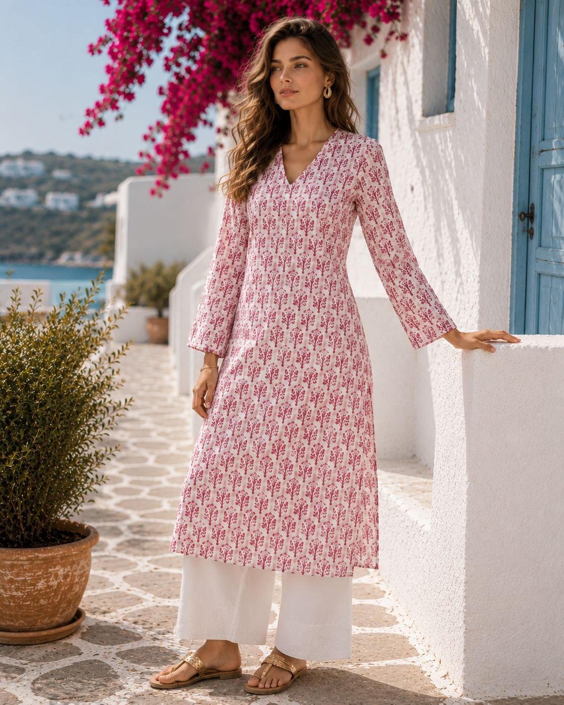 Jaipur Blossom Long Kurta - Image 3